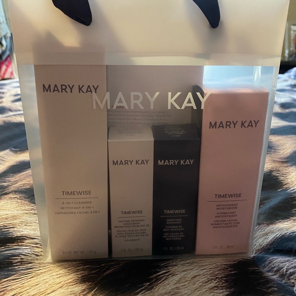 Mary Kay Timewise Skincare Collection - White, Black, Pink